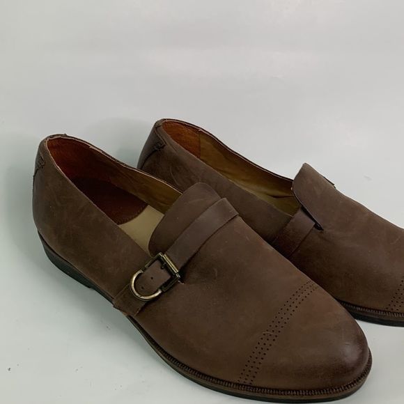 OluKai Haili Brown Leather Slip On Loafers - Picture 2 of 13
